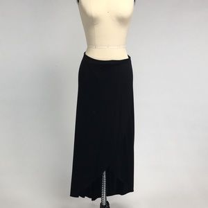 BCBG Classic Black Slit Skirt